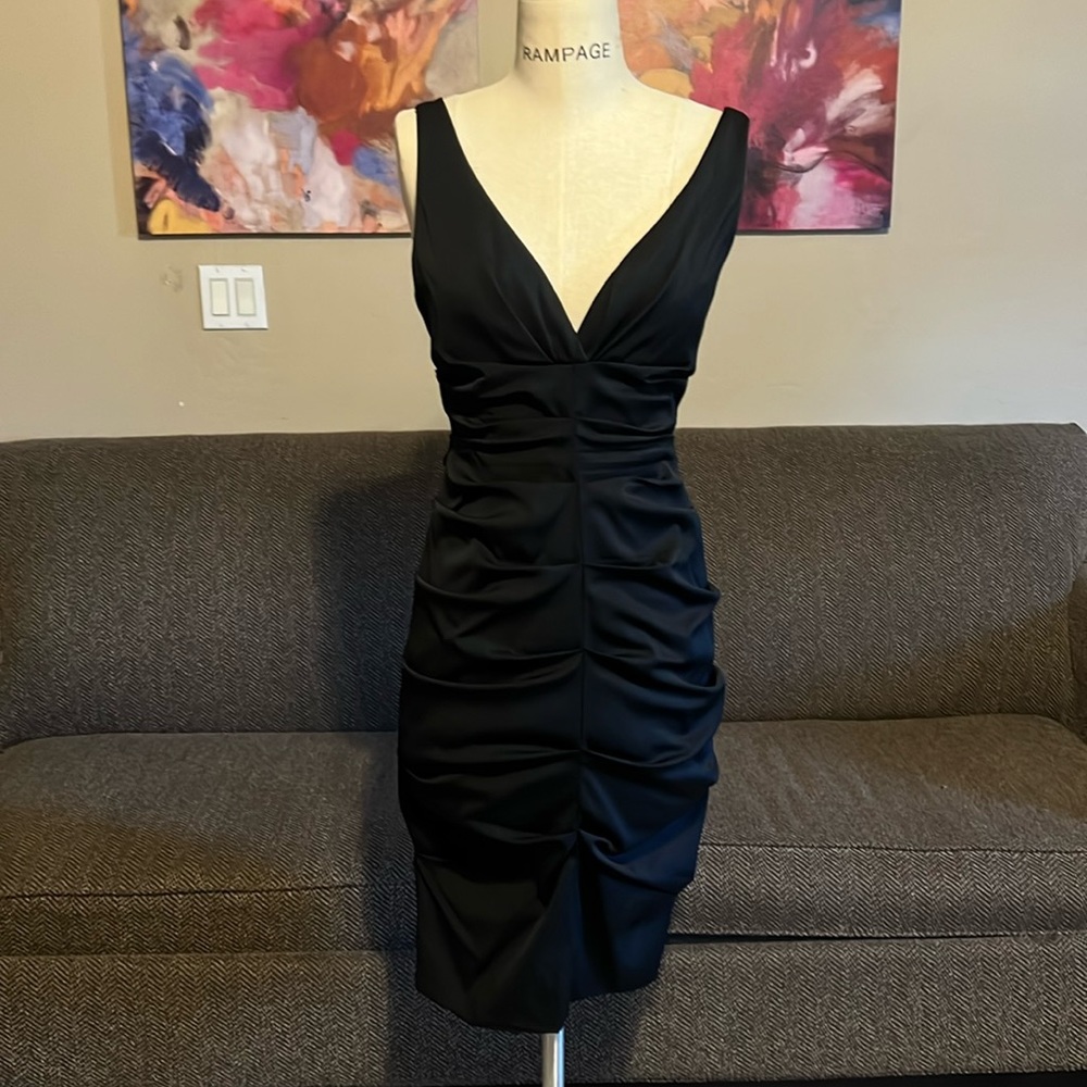 Xcape by Joanna Chen Black Evening Dress
